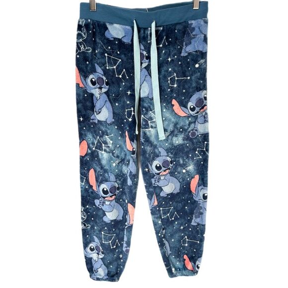 Disney Women’s Pajamas Lilo & Stitch Fleeced Jogggers Size Small - Picture 2 of 15